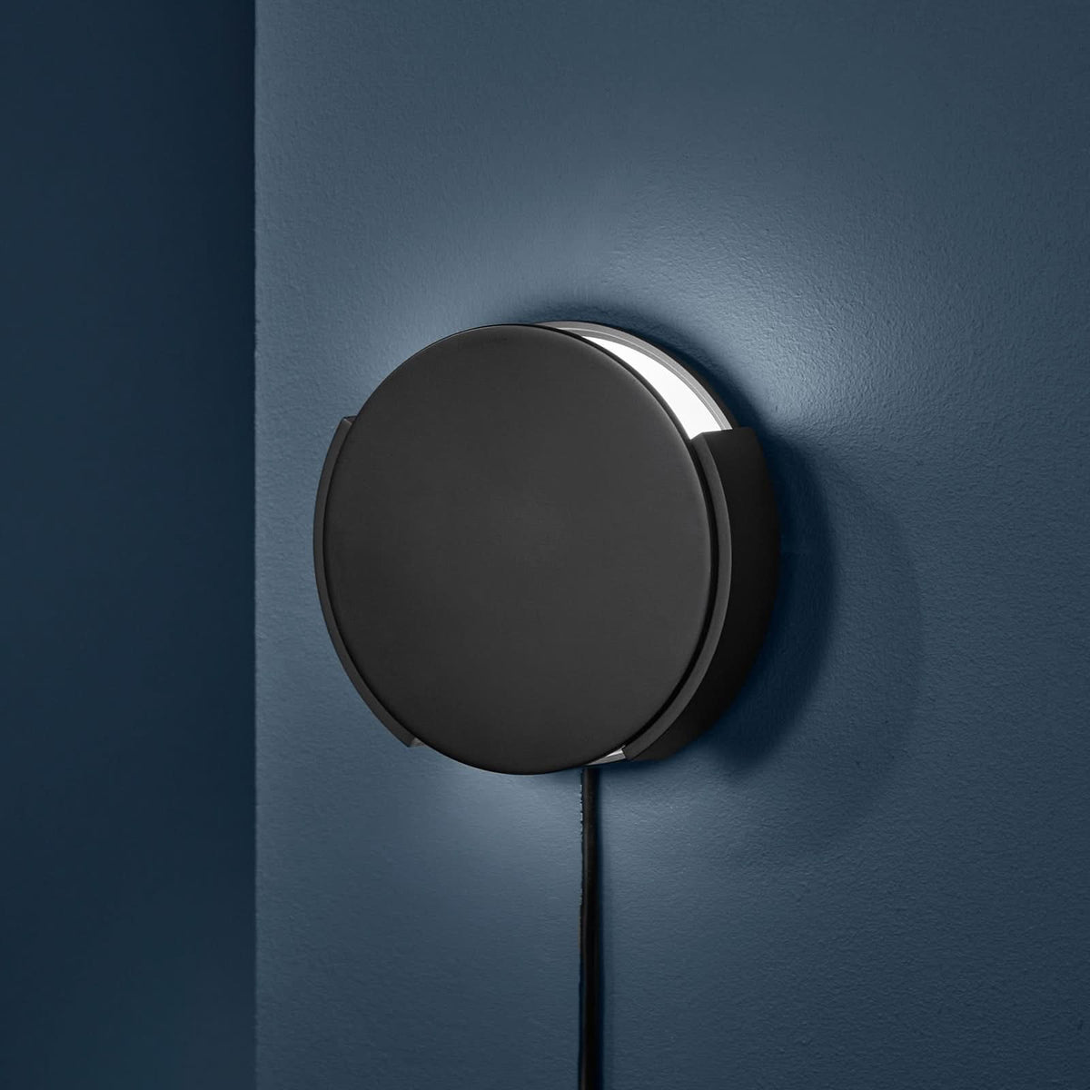 Applique murale Rotate en métal, noir, 2 lumières, Ø 15 cm