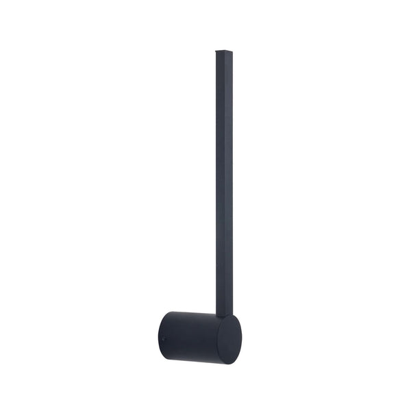 Applique murale LED Passeggio Nova en aluminium, noir, hauteur 40 cm, IP54