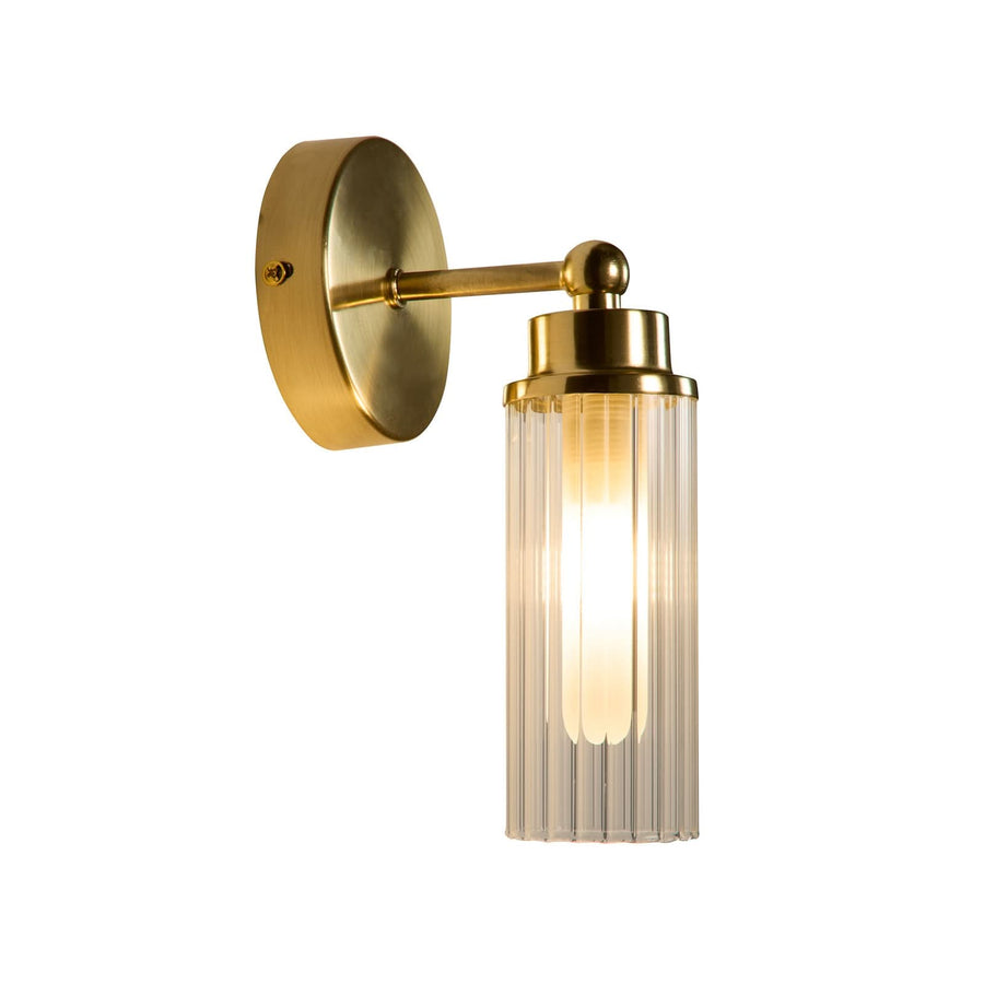 Applique murale Imperial en verre, laiton, hauteur 22 cm, IP44