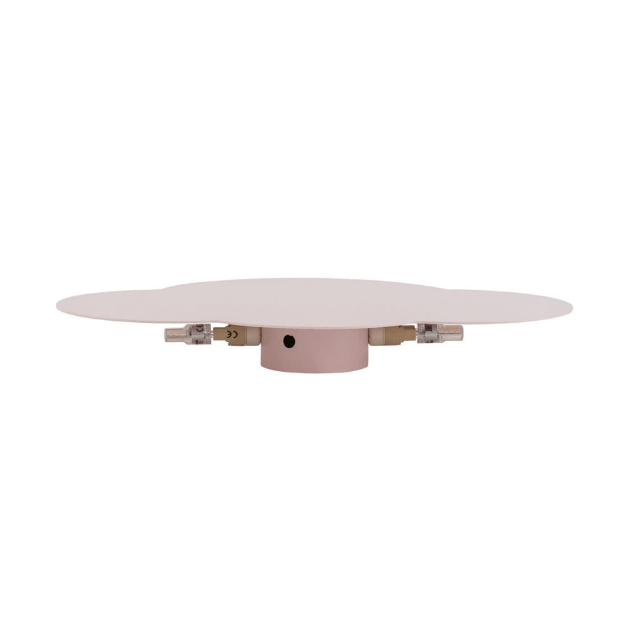 Applique murale Cloud en acier, rose, 2 lumières, hauteur 27 cm