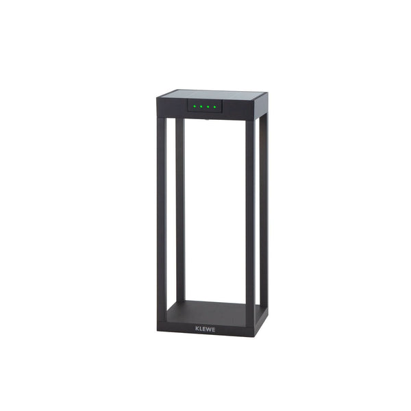 Lampe solaire d'extérieur LED Radia Mini en aluminium, anthracite, hauteur 35 cm, IP65