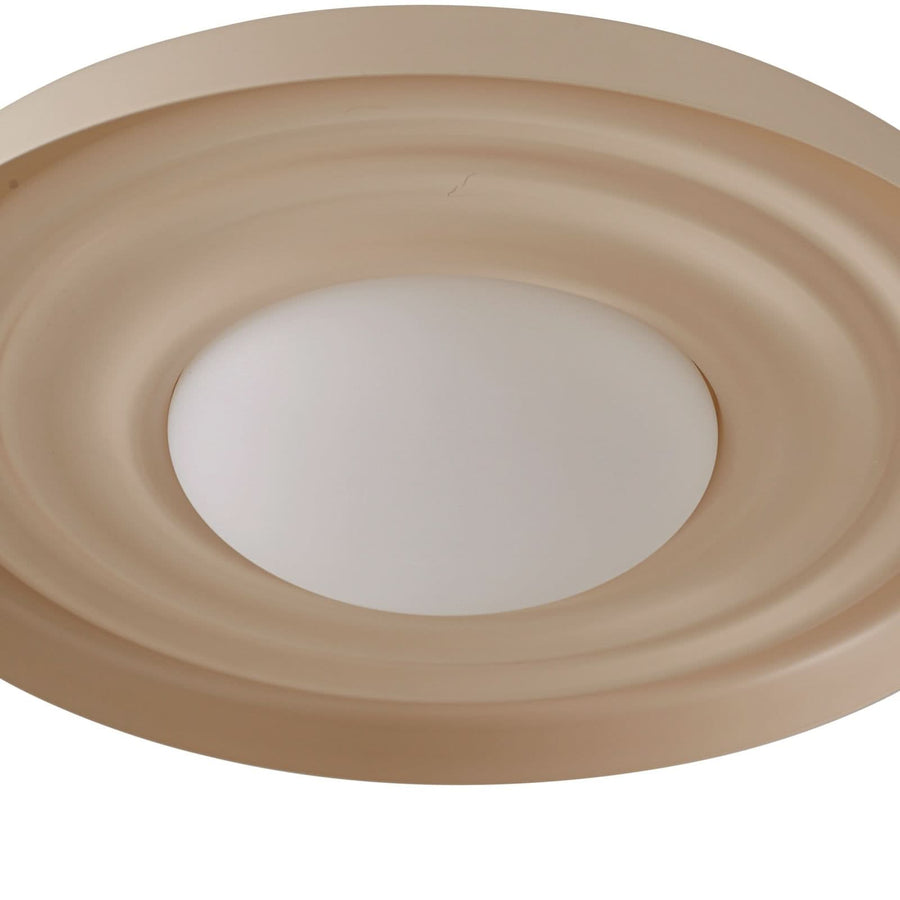 Applique murale LED Waves en métal, beige, Ø 43 cm