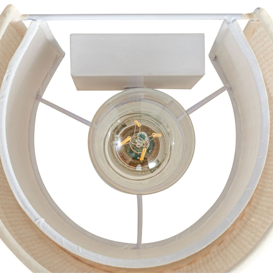 Applique murale Soula en tissu, beige, hauteur 20 cm