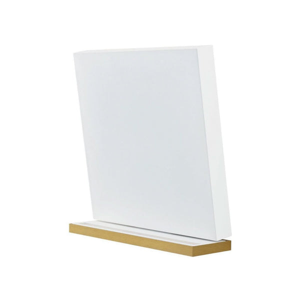 Applique murale LED en aluminium, doré et blanc, hauteur 24,8 cm