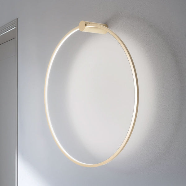 Applique murale LED Saturno en aluminium, doré, Ø 80 cm