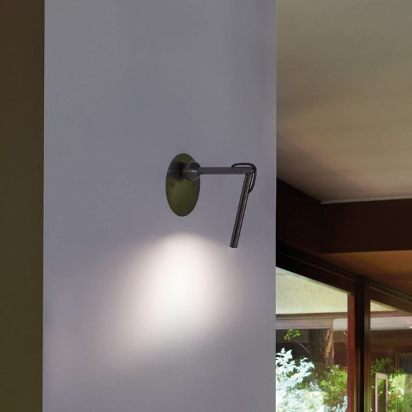 Applique murale LED Calamaio en métal, noir, hauteur 20 cm