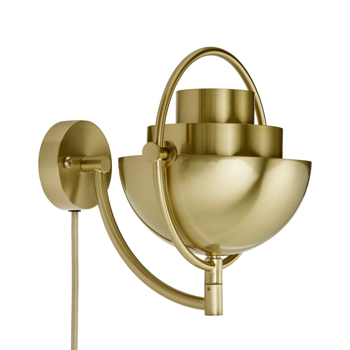 Applique murale Multi-Lite en laiton, hauteur 21 cm