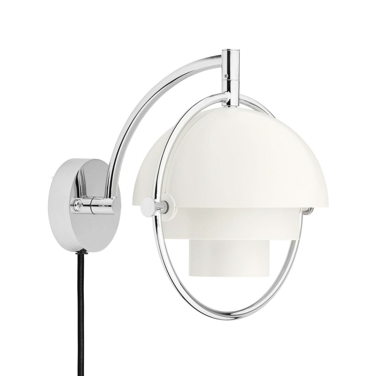 Applique murale Multi-Lite en laiton, blanc, hauteur 21 cm