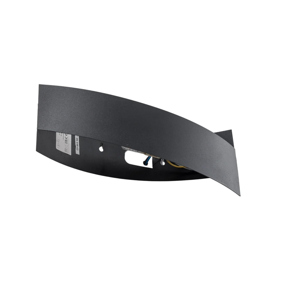 Applique murale Tadhg en métal, noir, hauteur 11 cm