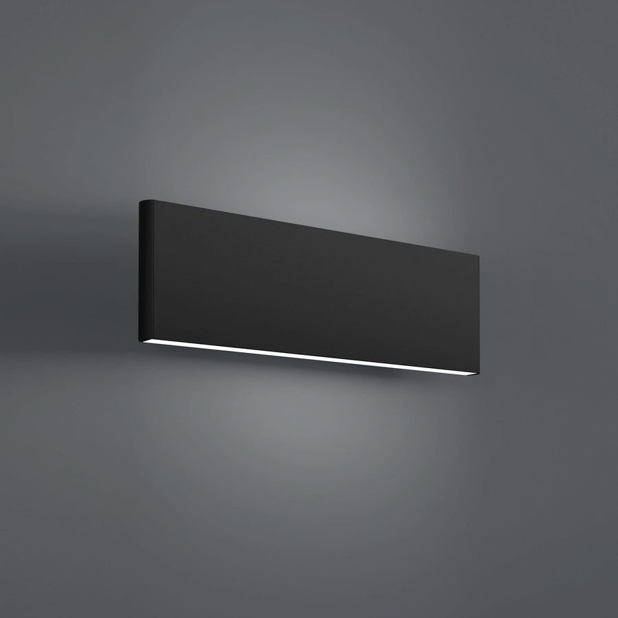 Applique murale LED Eglo Climene en aluminium, noir, hauteur 8 cm