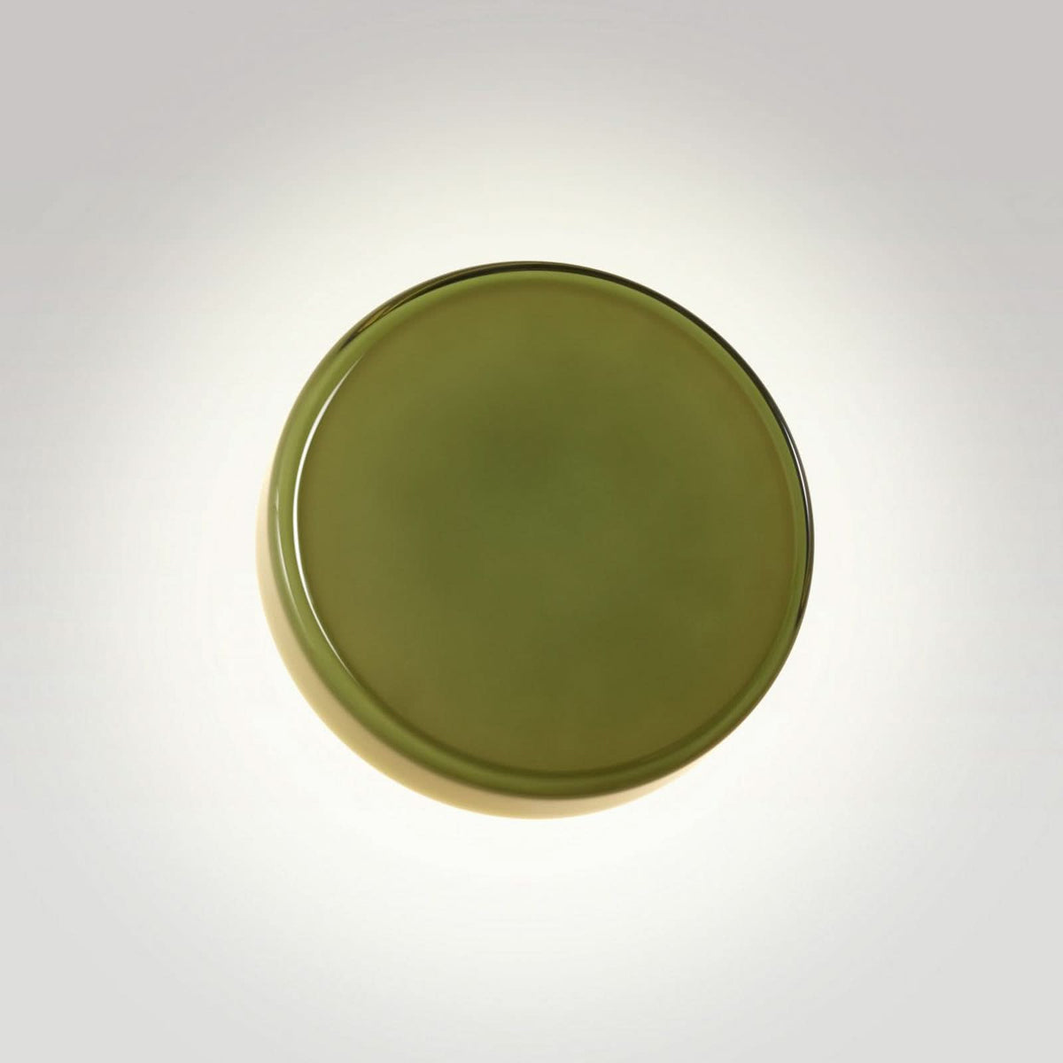 Applique murale LED Caramel en verre, vert et noir, Ø 28 cm