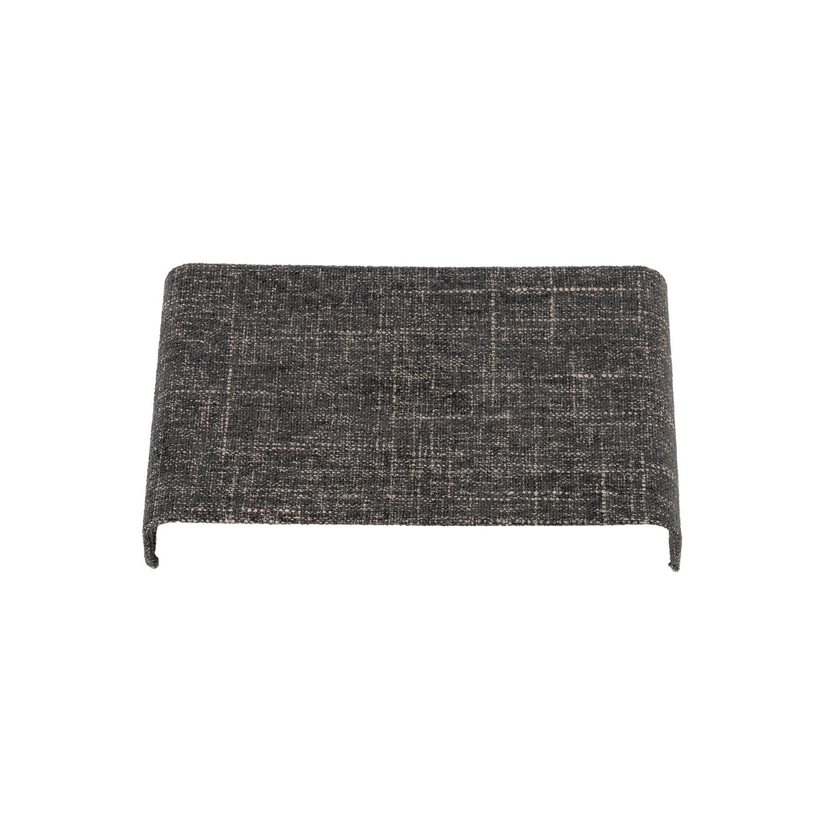 Applique murale Amarela B en tissu, noir, 2 lumières, hauteur 15 cm