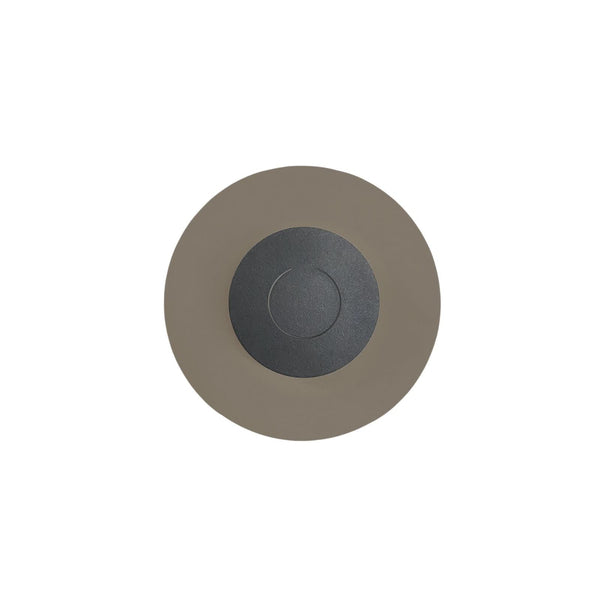 Applique murale LED DoppioZero en acier, crème et anthracite, Ø 30 cm