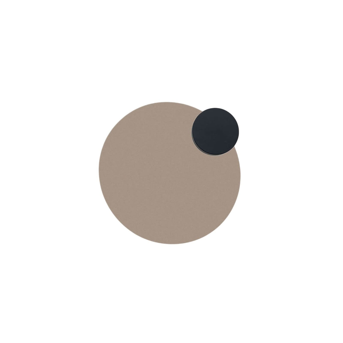 Applique murale LED Pois en acier, beige et noir, Ø 25 cm