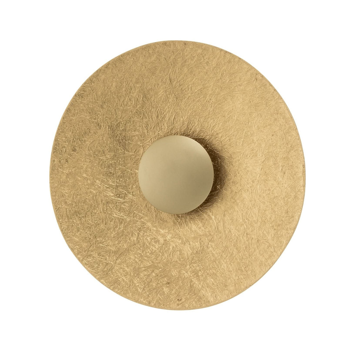 Applique murale LED Sole S en acier, doré, Ø 44 cm