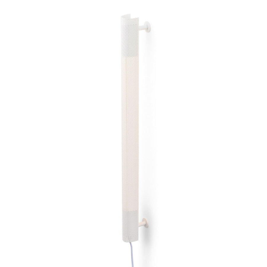 Applique murale Radent Stecker en acier, blanc, hauteur 70 cm