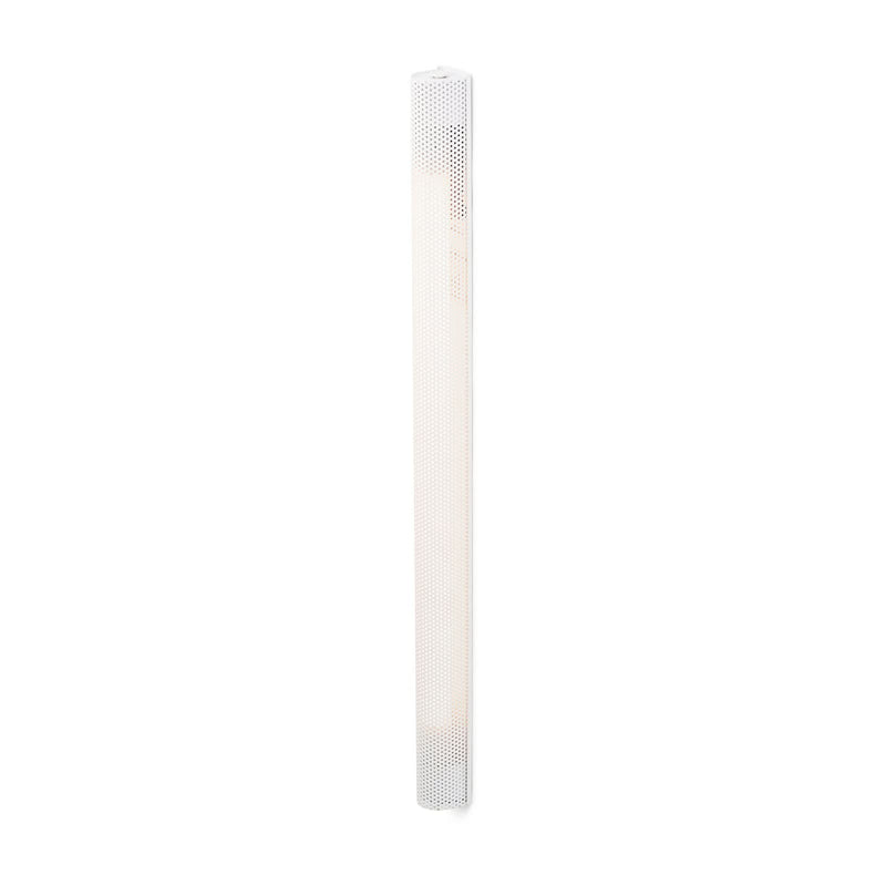 Applique murale Radent en acier, blanc, hauteur 70 cm