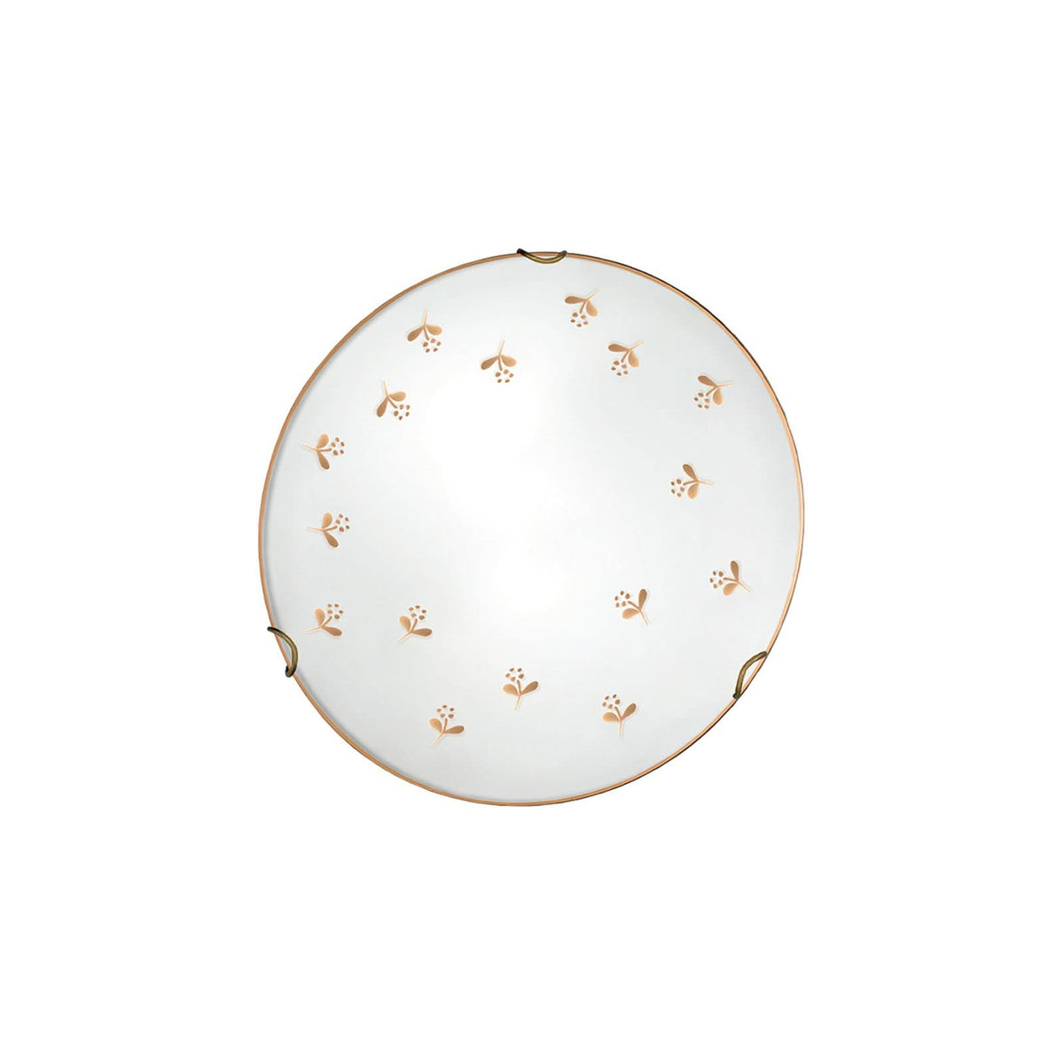 Applique murale Kolarz Nonna en verre, blanc et doré, Ø 30 cm, 60 W, hauteur 8 cm, modèle 2