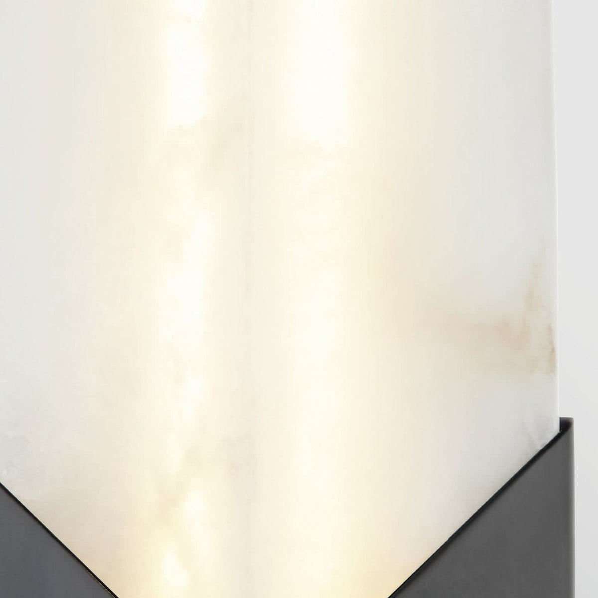 Applique murale LED Caesar en acier, bronze et crème marbré, hauteur 30,5 cm