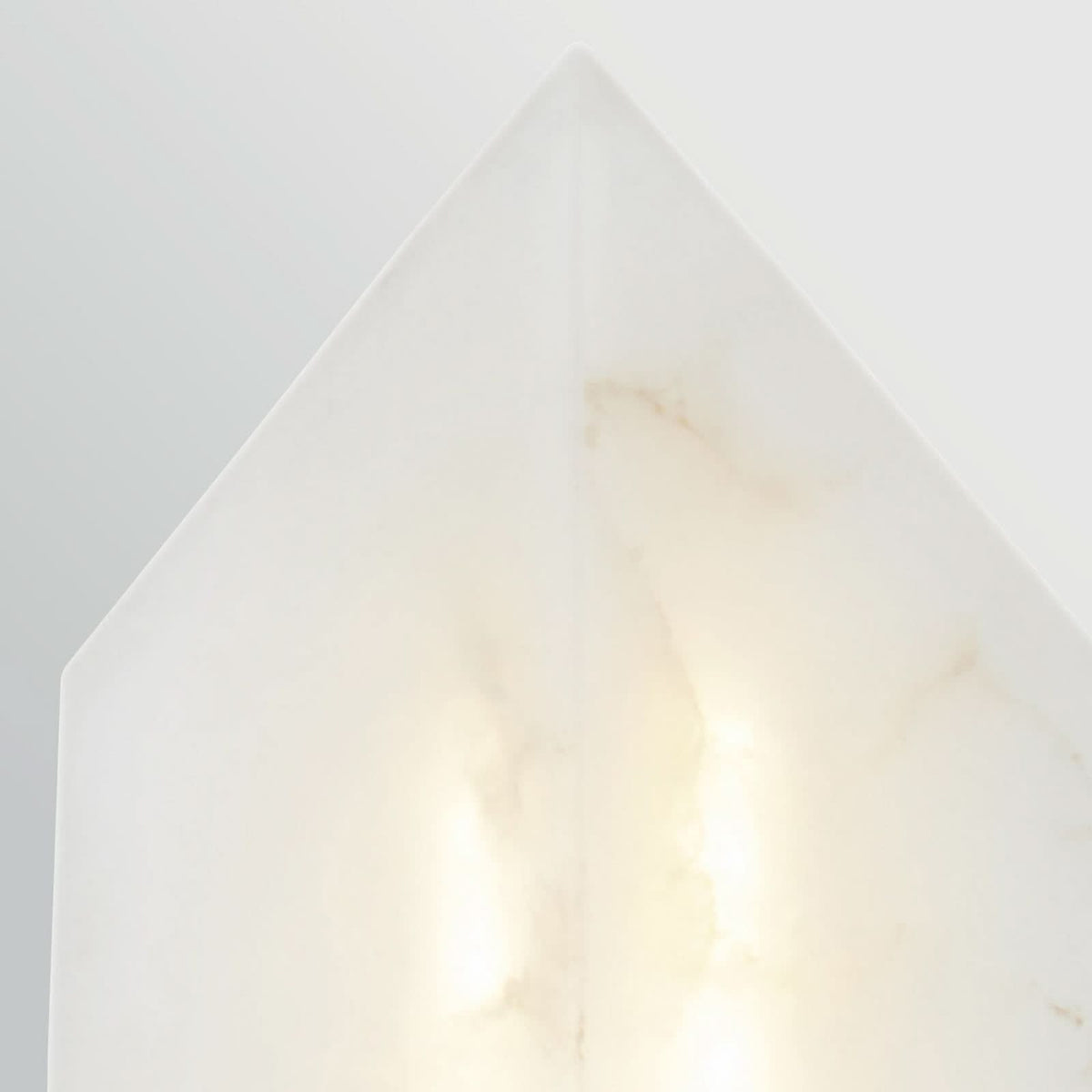Applique murale LED Caesar en acier, bronze et crème marbré, hauteur 30,5 cm