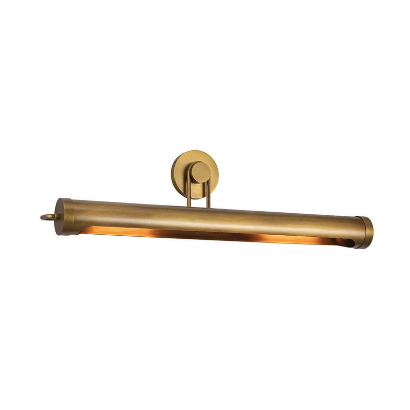 Applique murale Wynwood en acier, laiton ancien, 2 lumières, hauteur 23,2 cm, 60 W, largeur 81,3 cm