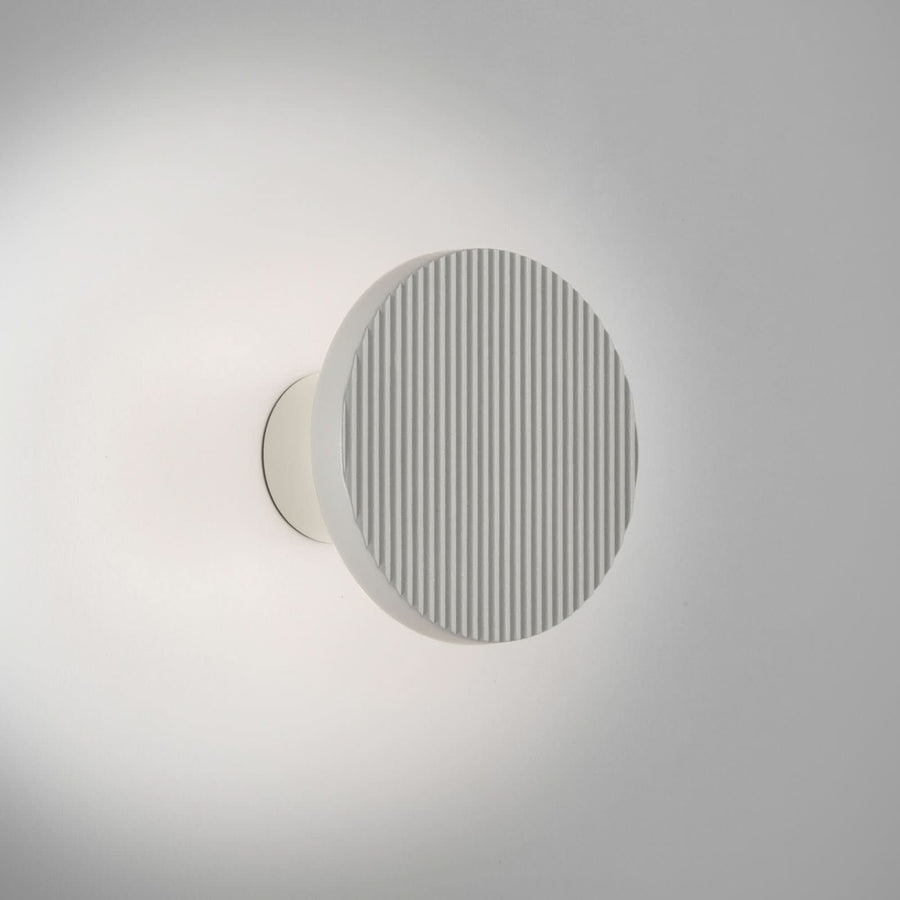 Applique murale LED Arid A/01 en aluminium, blanc, Ø 14 cm, IP44