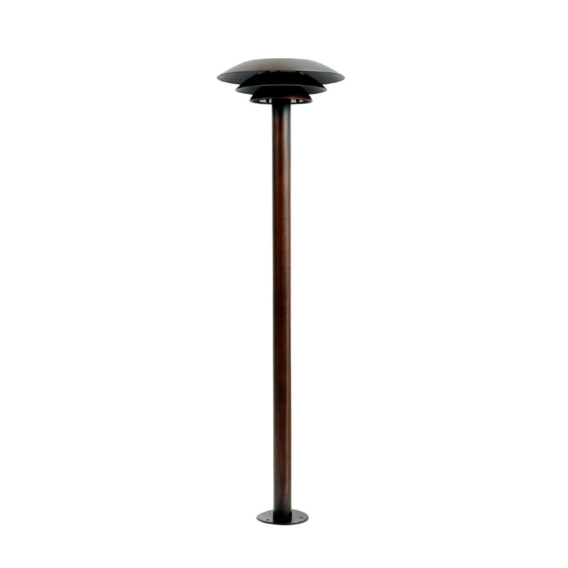 Borne lumineuse d'extérieur DL25, cuivré, Ø 25 cm, IP44