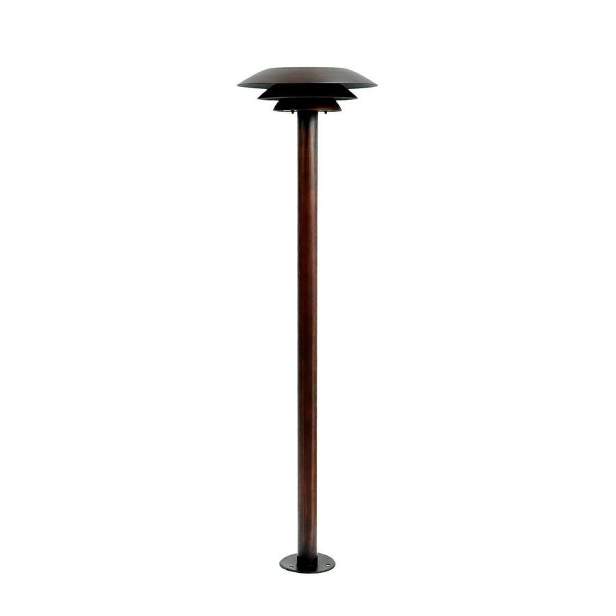 Borne lumineuse d'extérieur DL25, cuivré, Ø 25 cm, IP44