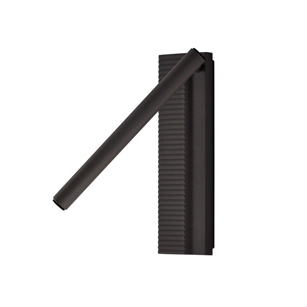 Applique murale LED Arid A/03 en aluminium, noir, hauteur 20 cm