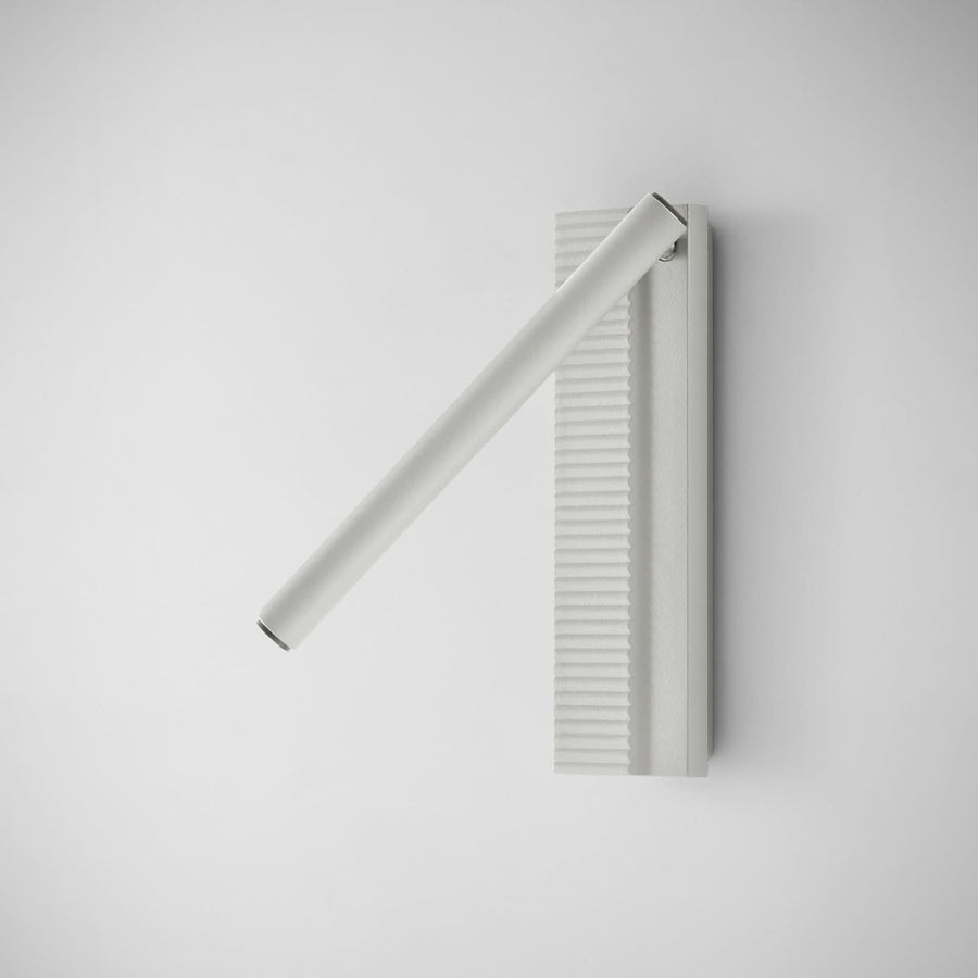 Applique murale LED Arid A/03 en aluminium, blanc, hauteur 20 cm