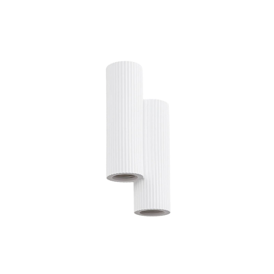Applique murale Piper en plâtre, blanc, 4 lumières, hauteur 32 cm