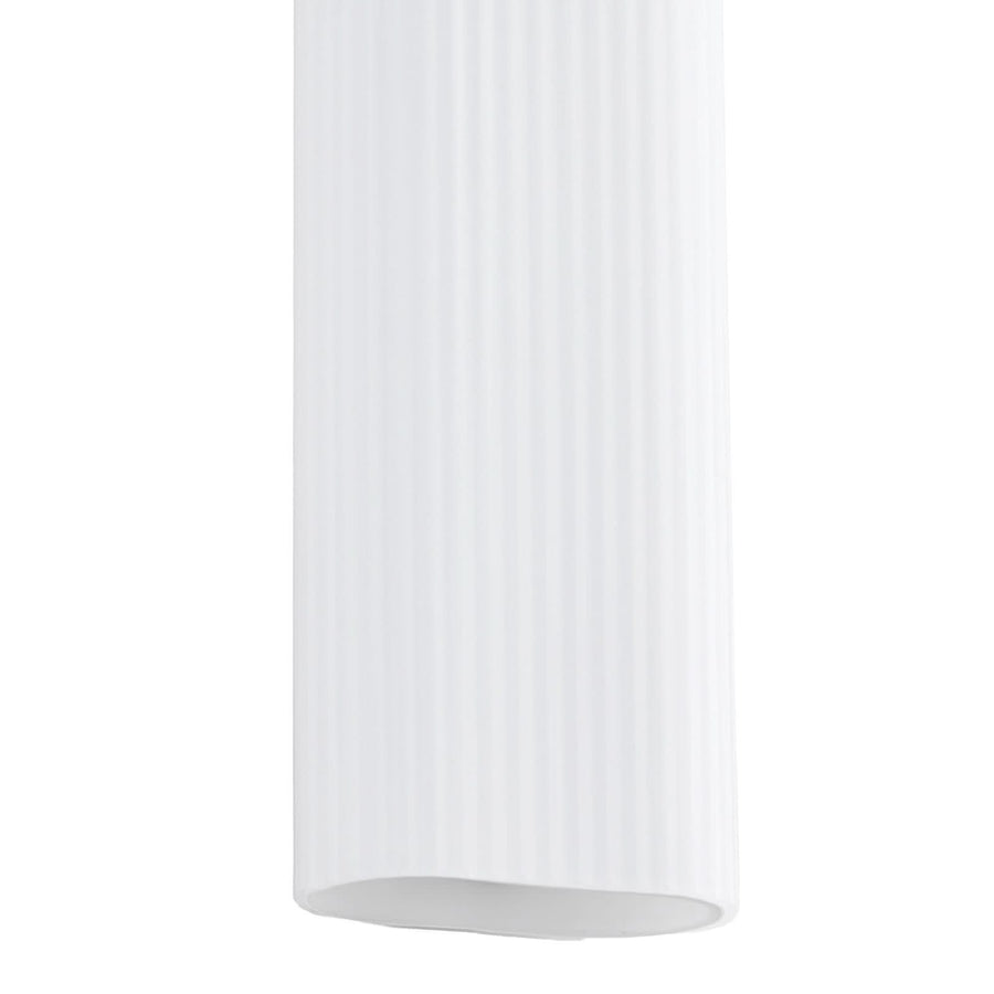 Applique murale LED Victoire en verre, blanc, hauteur 50 cm, IP44