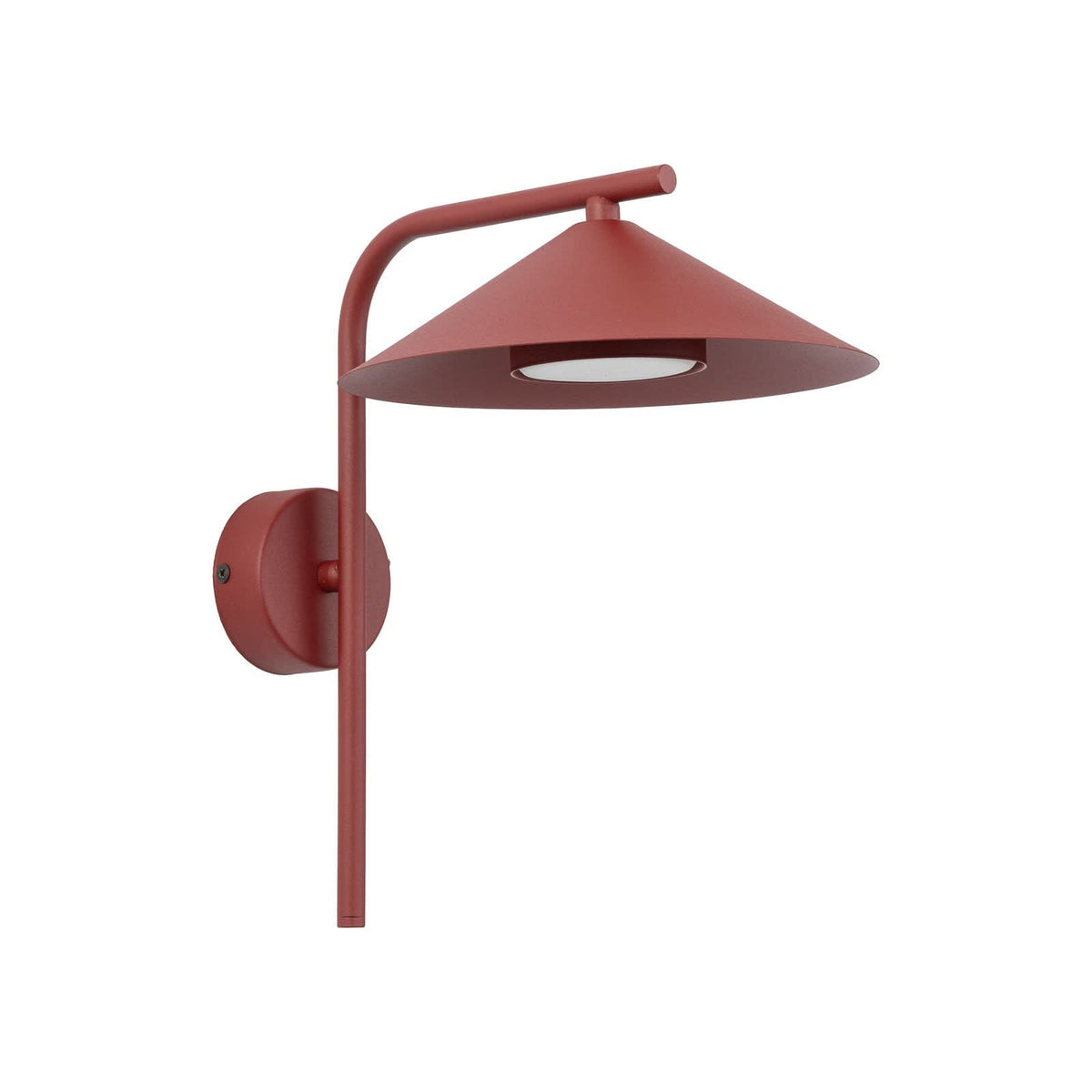 Applique murale Lume S en métal, rouge, hauteur 30,5 cm