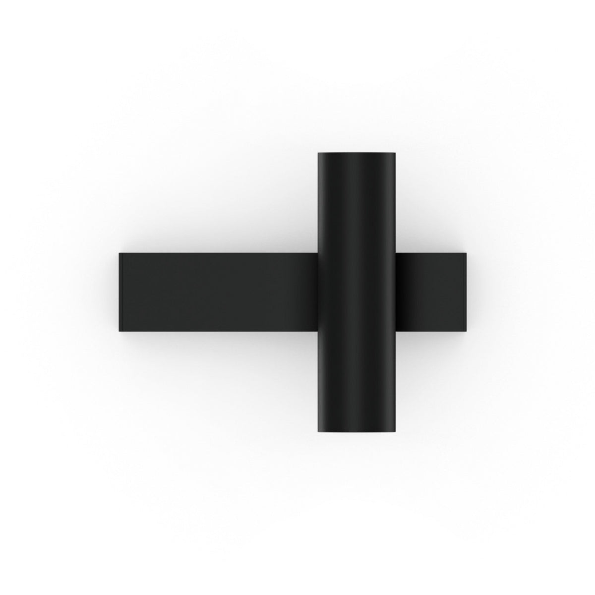 Applique murale LED Ceno 2.0 en aluminium, noir mat, Ø 3,5 cm