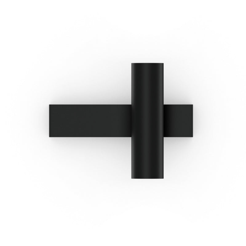 Applique murale LED Ceno 2.0 en aluminium, noir mat, Ø 3,5 cm