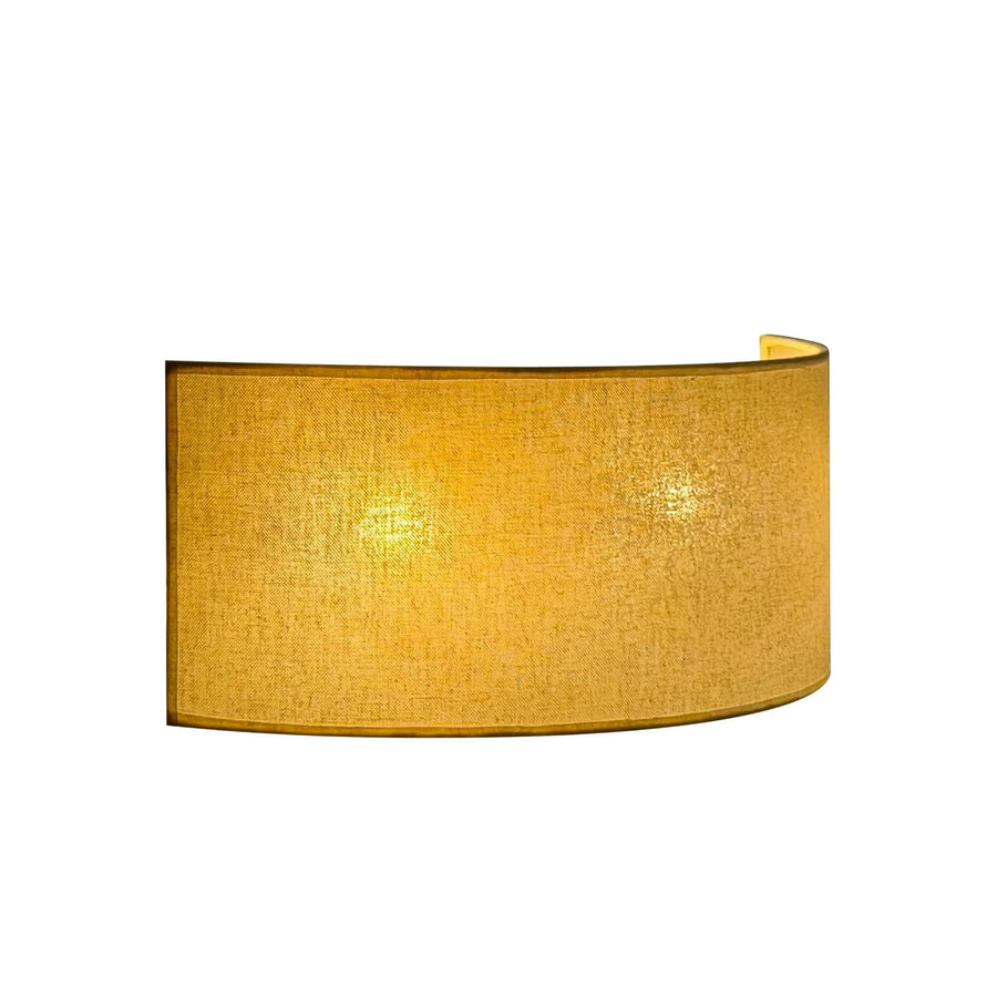 Applique murale Nature en tissu, crème, 2 lumières, hauteur 16 cm