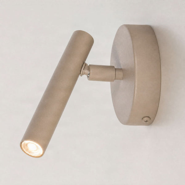 Applique murale Sopel en acier, beige, hauteur 15 cm