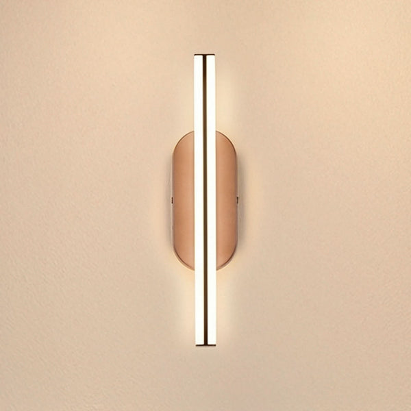 Applique murale LED Ruth en métal, bronze et blanc, hauteur 30 cm