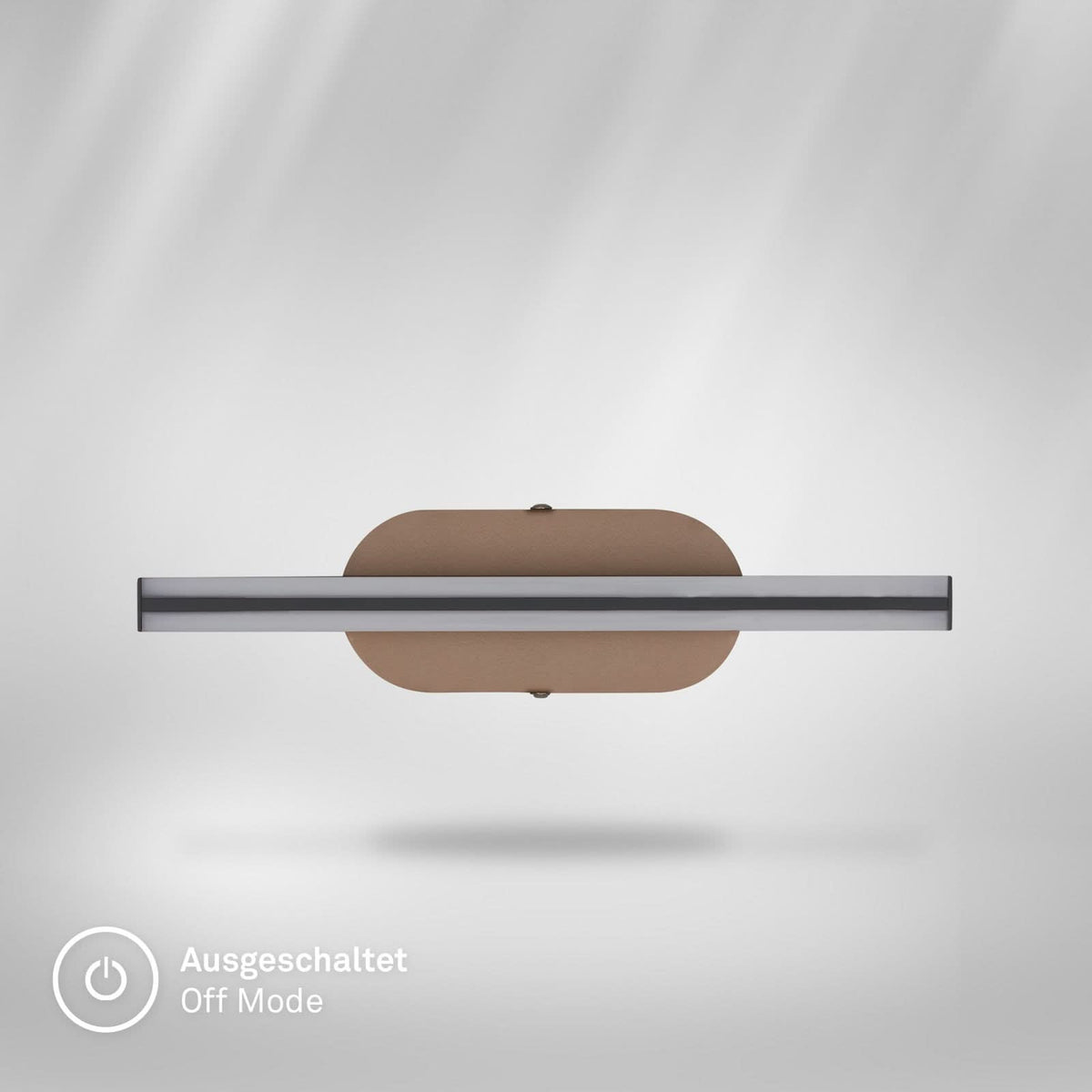 Applique murale LED Ruth en métal, bronze et blanc, hauteur 30 cm