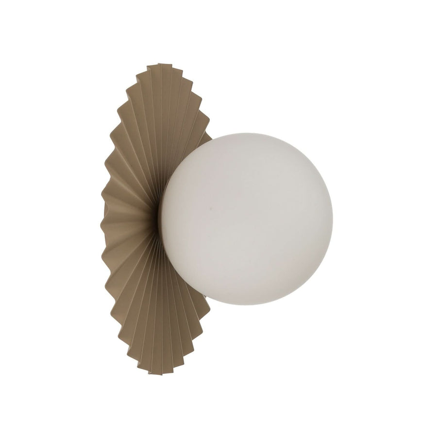 Applique murale Fiore en verre, beige, Ø 30 cm