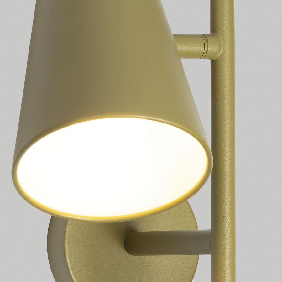 Applique murale Salamanca en métal, vert, 2 lumières, hauteur 43 cm