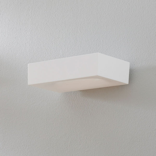 Applique murale LED Melete en aluminium, blanc, hauteur 5,5 cm