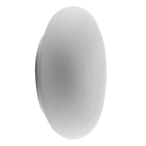 Applique murale Itka IP65 en verre, blanc, 3 lumières, Ø 50 cm, IP65