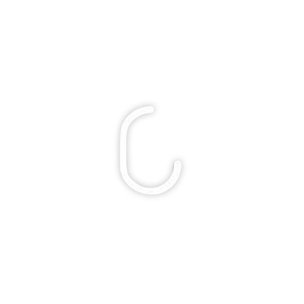 Applique murale LED Alphabet en aluminium, blanc, hauteur 95 cm, 3000 K, 20 W