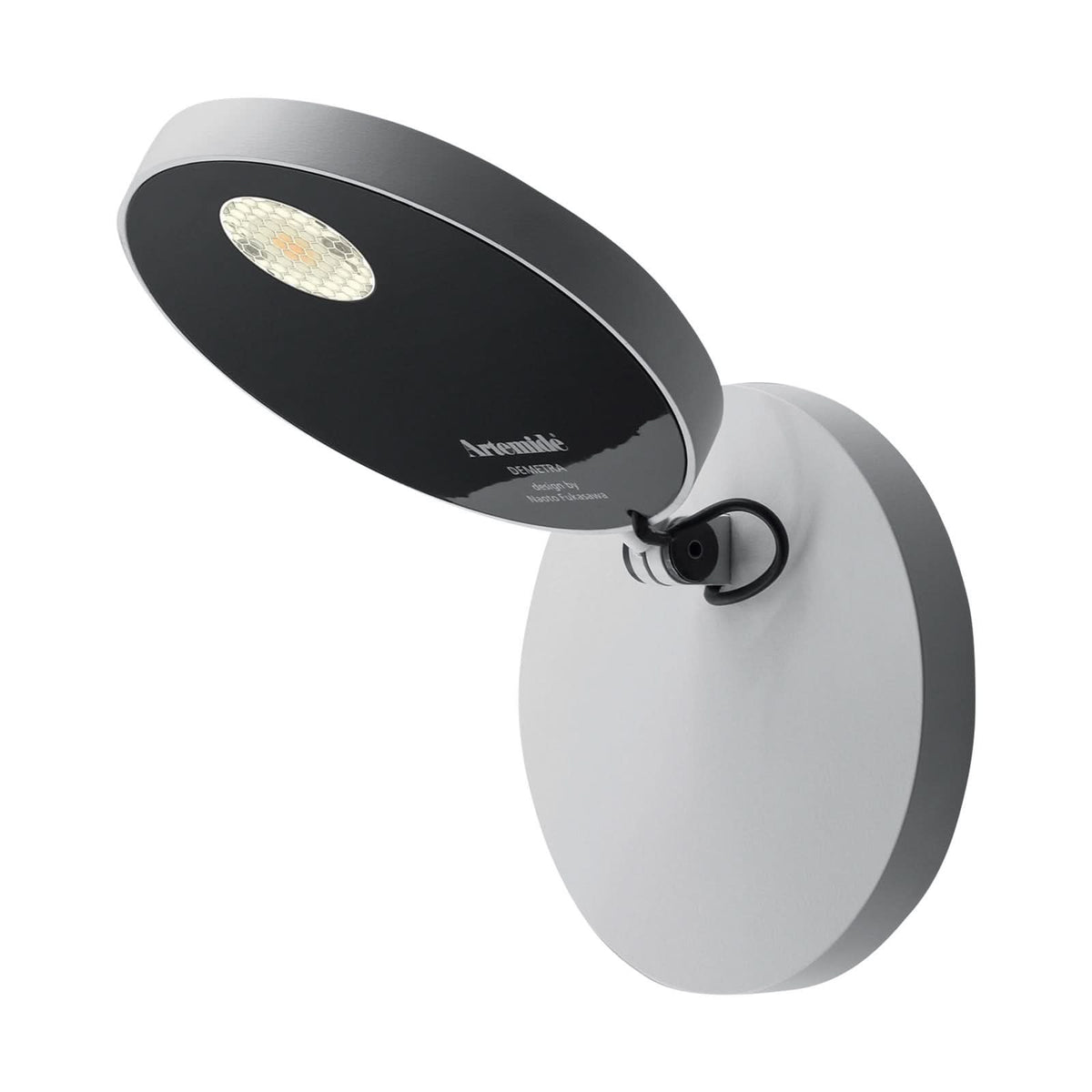 Applique murale LED Demetra en aluminium, blanc, hauteur 13 cm, 3000 K