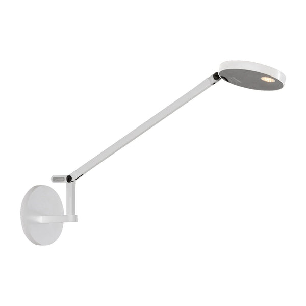 Applique murale LED Demetra Micro 3 en aluminium, blanc, hauteur 55 cm