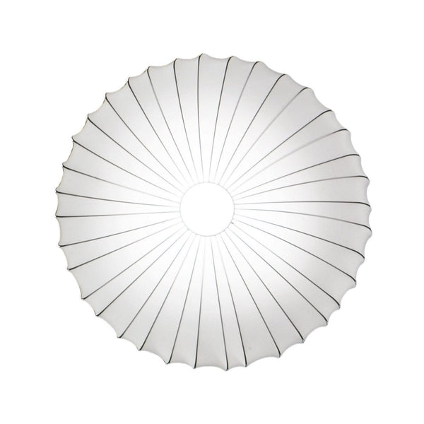 Applique murale Axolight Muse en tissu, blanc, 3 lumières, Ø 80 cm