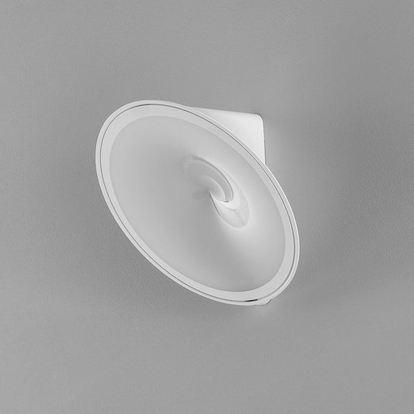 Applique murale LED Axolight Orchid en aluminium, blanc, Ø 20 cm