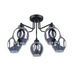 Kronleuchter FILLAN 5 schwarz