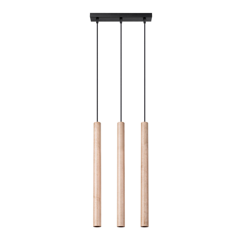 Hängeleuchte PASTELO 3L Holz